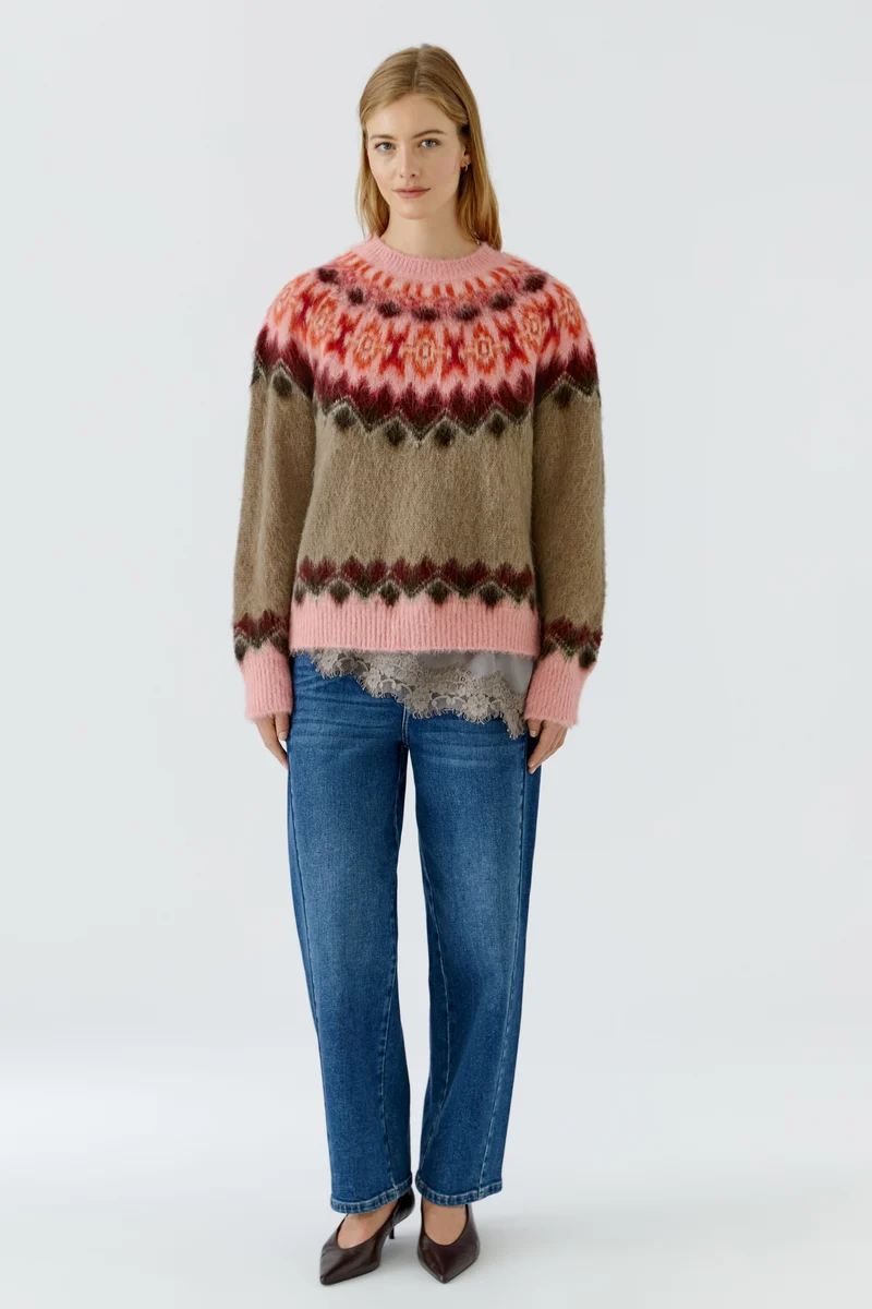 Pullover, lt brown rose