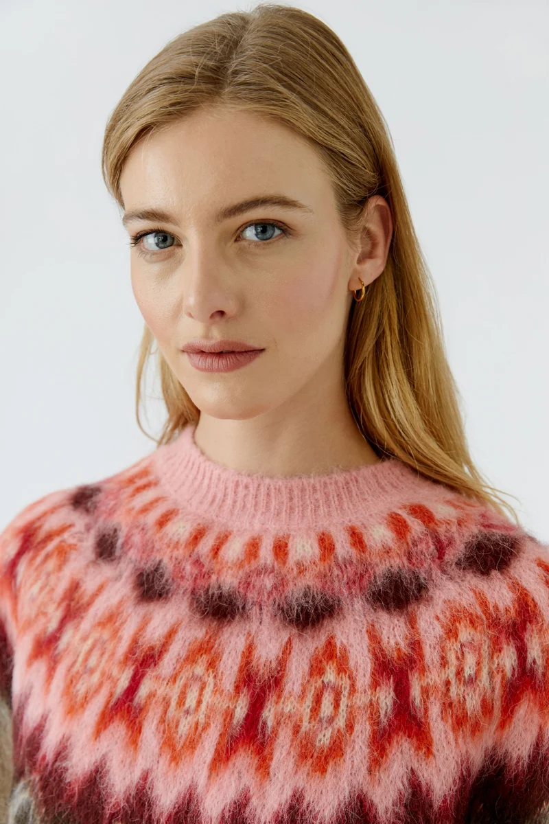 Pullover, lt brown rose