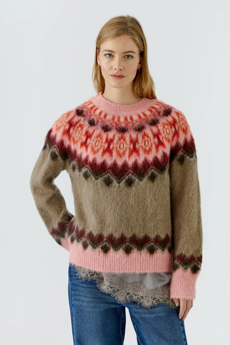 Pullover, lt brown rose