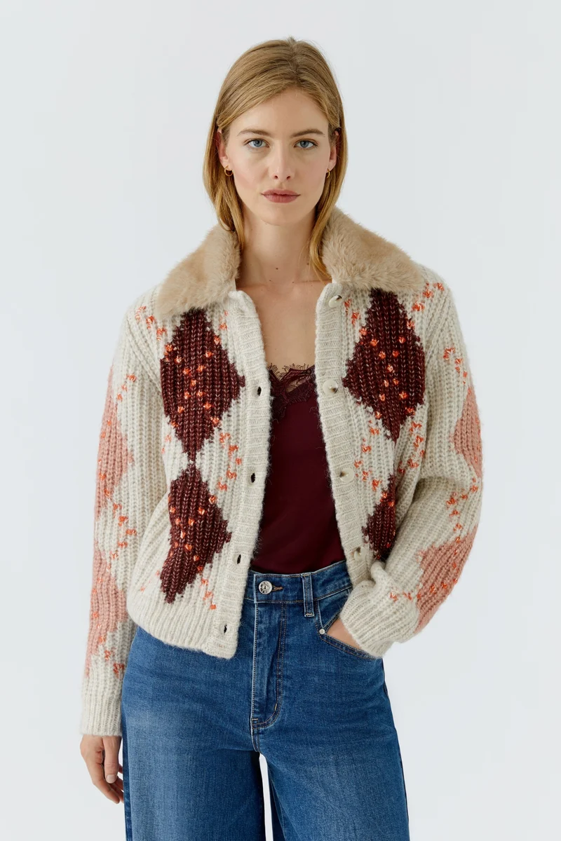 Jacke, lt stone red