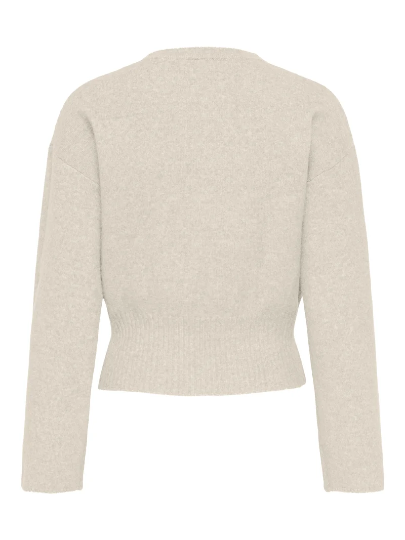 ONLMACEY LS O-NECK KNT, Birch/Melange