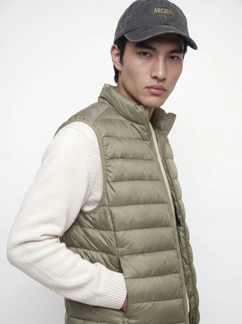 JJEBERG LIGHT DOWN BODYWARMER NOOS, Vetiver
