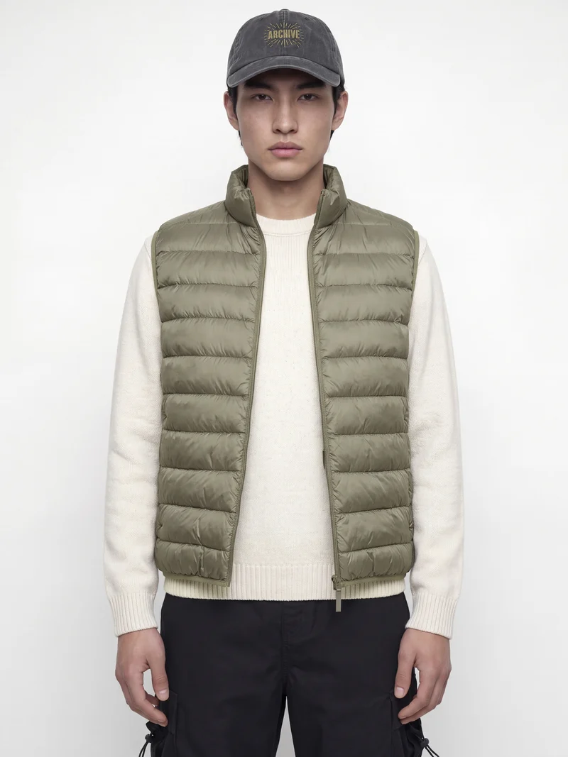 JJEBERG LIGHT DOWN BODYWARMER NOOS, Vetiver