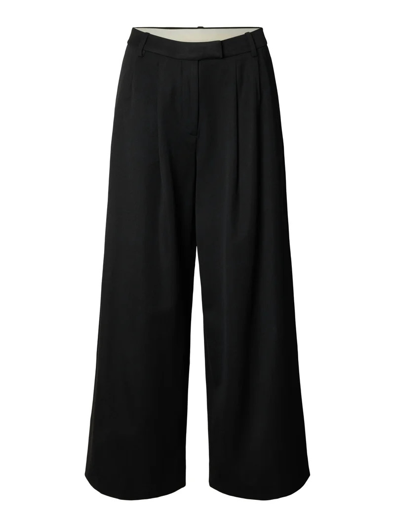 SLWEXTRA WIDE HW THILDE PANT, Black