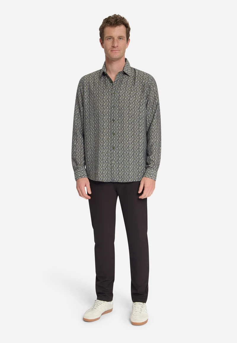 Shirt Allover Printed, Moss