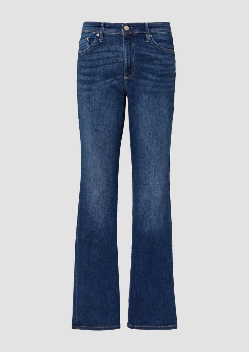 s.Oliver - Jeans Beverly / Mid Rise / Bootcut Fit - Farbe: Blau