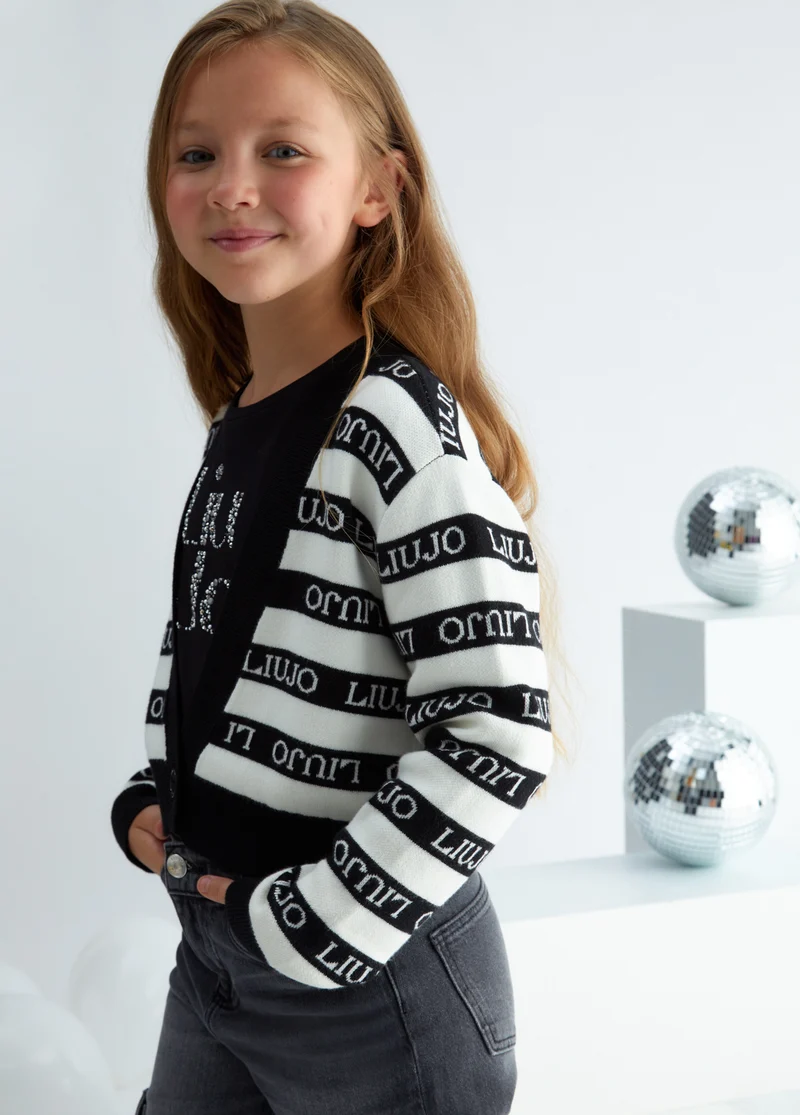Striped Knit Cardigan