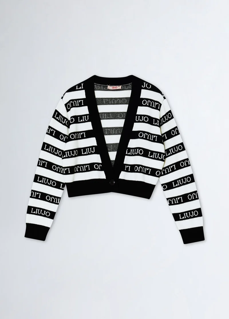 Striped Knit Cardigan