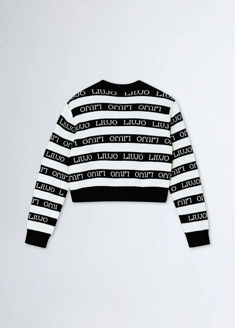 Striped Knit Cardigan