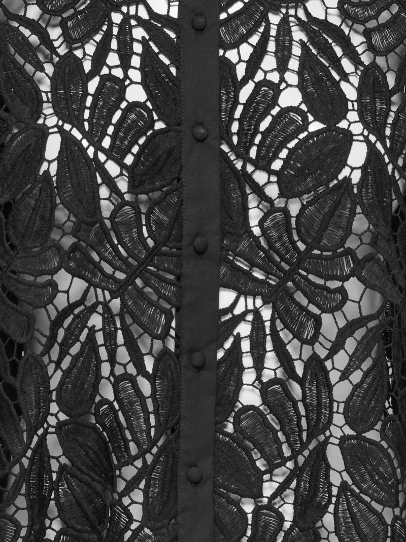 JDYLACILLA L/S LACE SHIRT WVN, Black