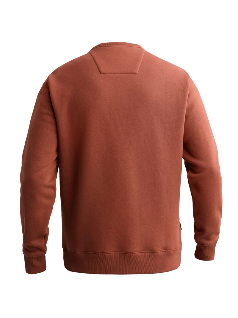 Crewneck soft fleece sweat, Arabian Spice