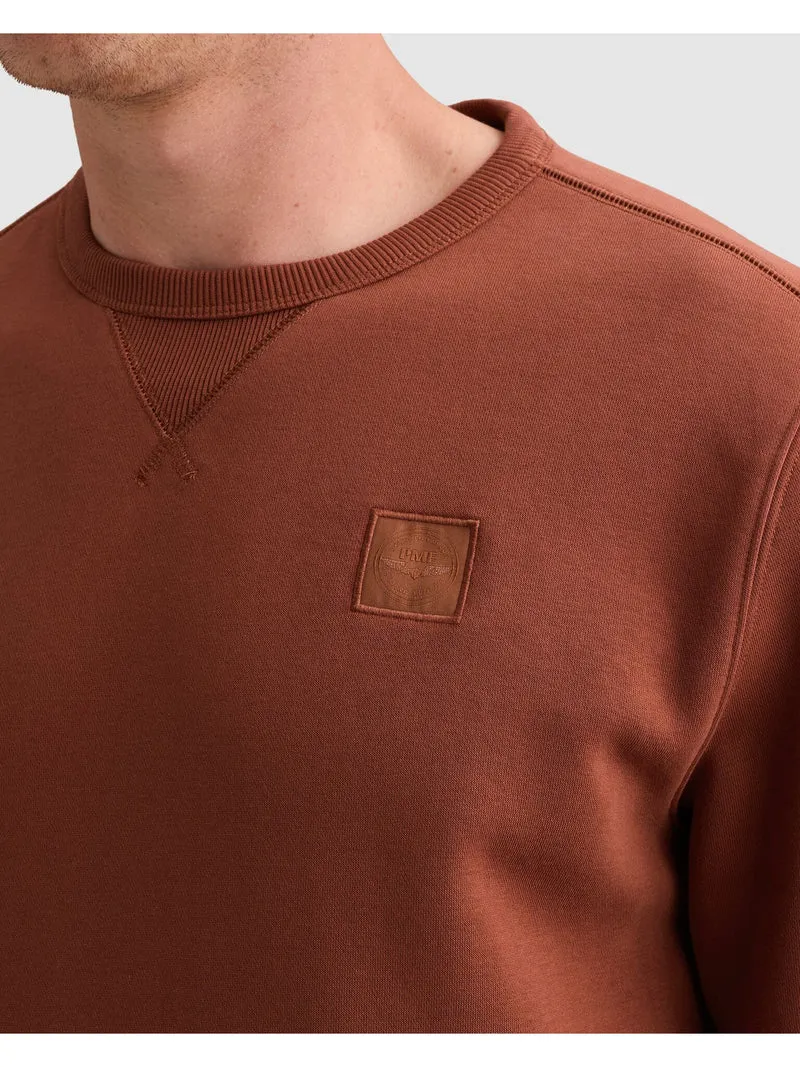 Crewneck soft fleece sweat, Arabian Spice