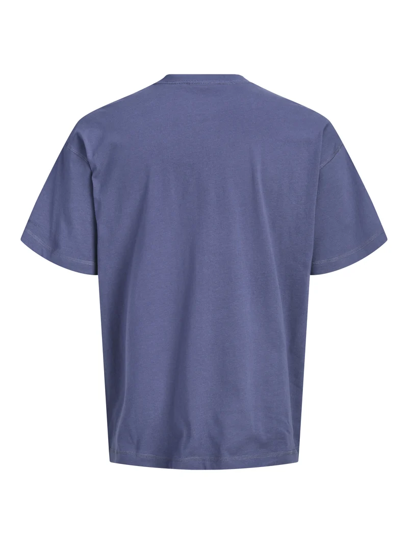 JORCHAMBERI TYPO TEE SS CN, Crown Blue