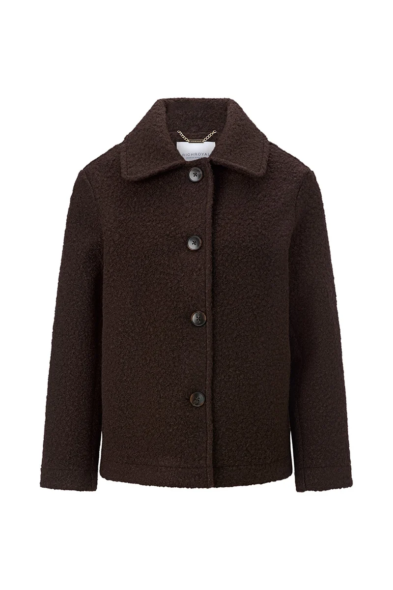 Curly Basic Jacket, chocolate torte