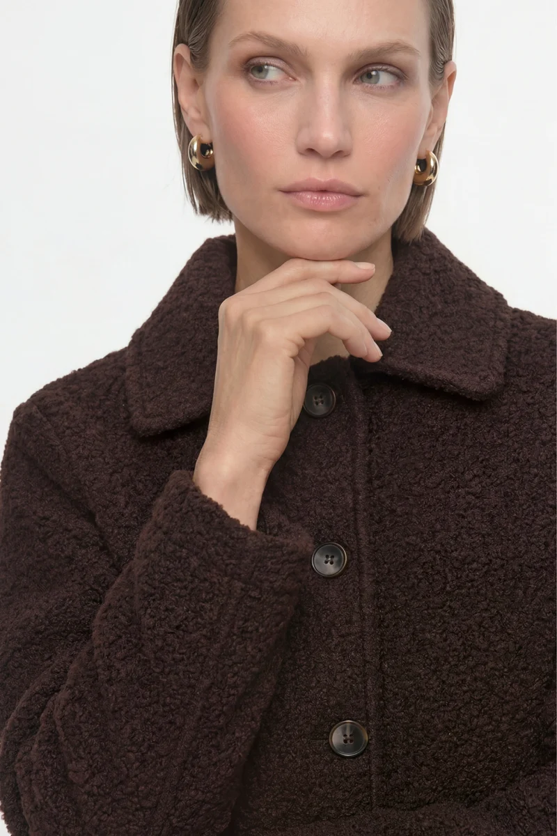 Curly Basic Jacket, chocolate torte