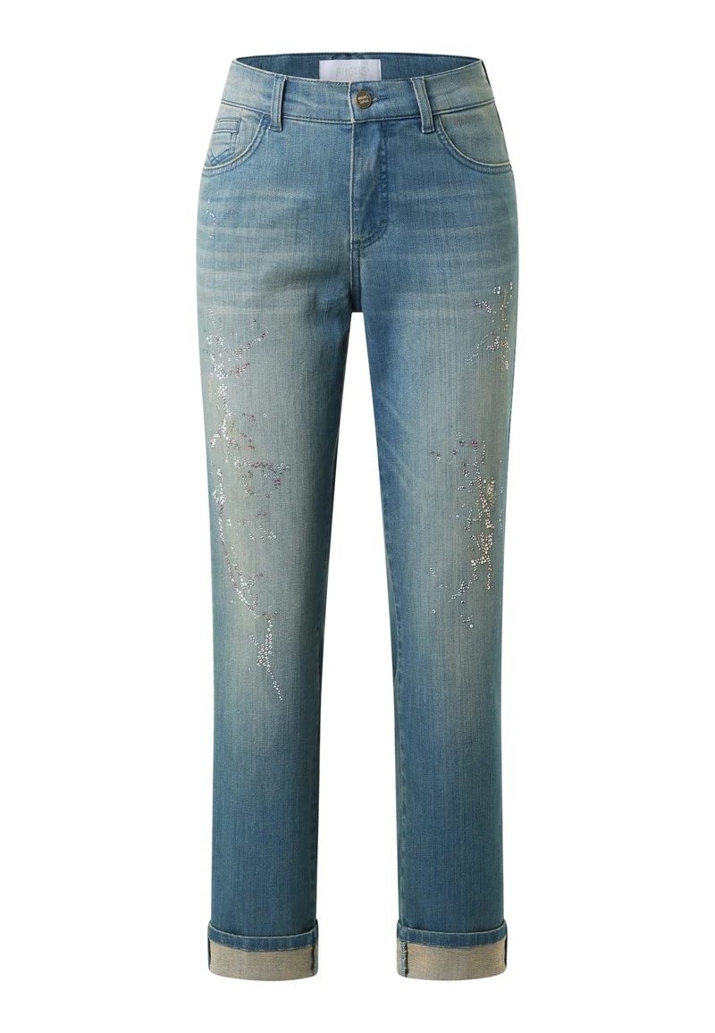 DARLEEN GLAM, dirty light blue used destroyed