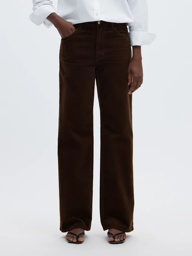 SLWWIDE RUNA HW CORDUROY PANT NOOS, Delicioso