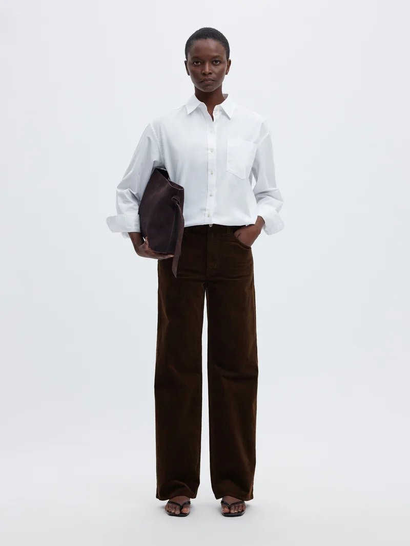SLWWIDE RUNA HW CORDUROY PANT NOOS, Delicioso
