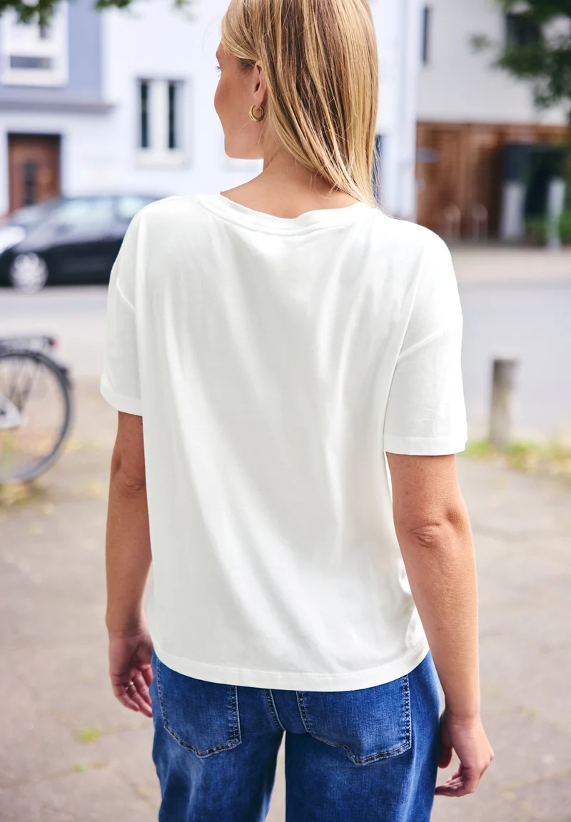 Studio_Lady print shirt, off white