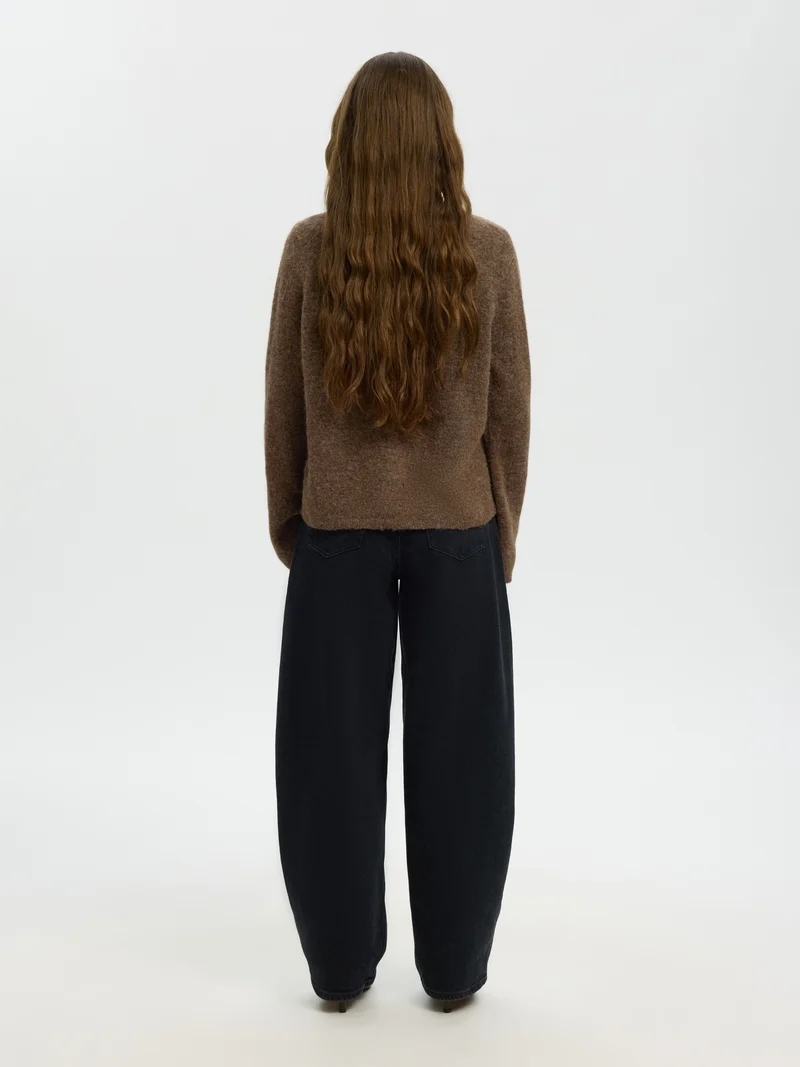 SLWLULU NEW LS KNIT CARDIGAN NOOS, Dachshund/MELANGE