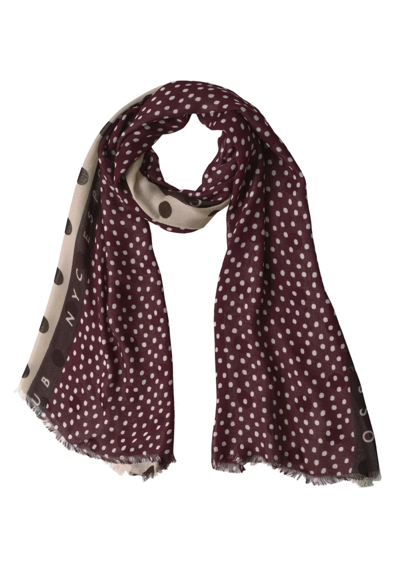 Printed Modal Longscarf, rustic rouge