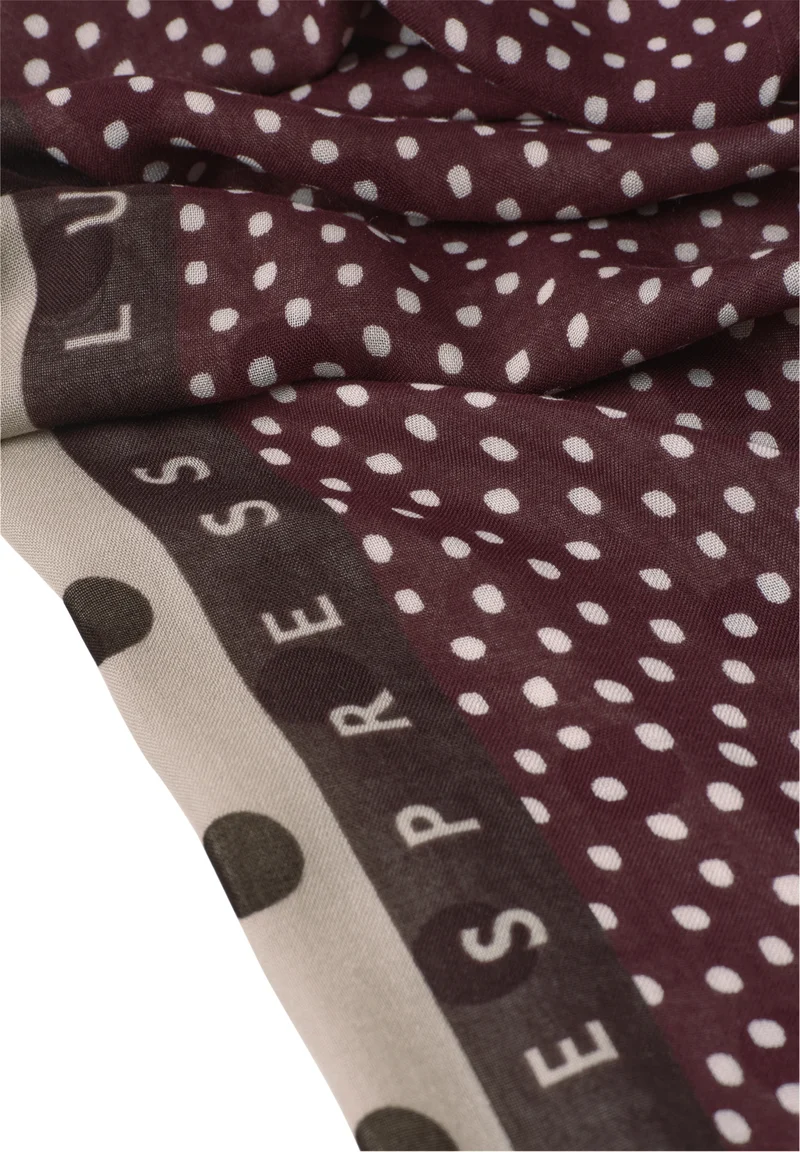 Printed Modal Longscarf, rustic rouge