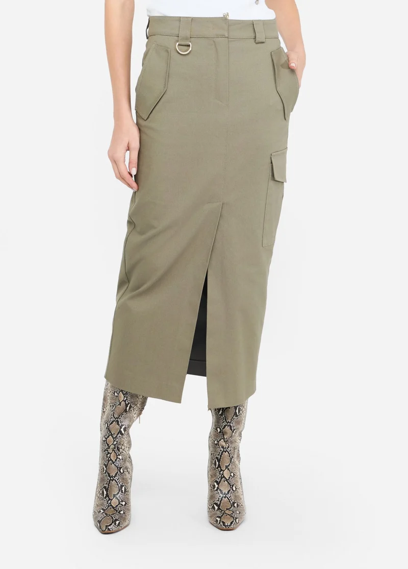 Cotton Cargo Skirt