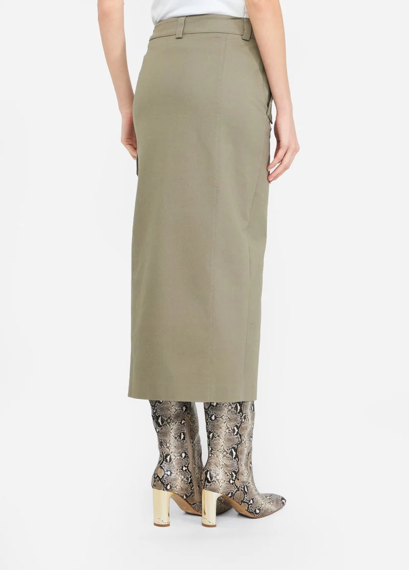 Cotton Cargo Skirt