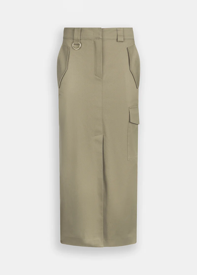 Cotton Cargo Skirt