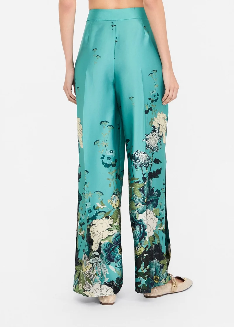Printed Twill Trousers