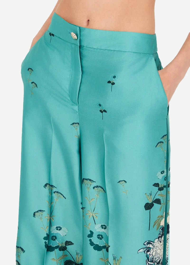Printed Twill Trousers