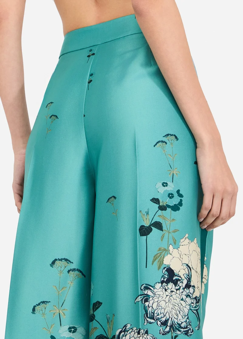 Printed Twill Trousers