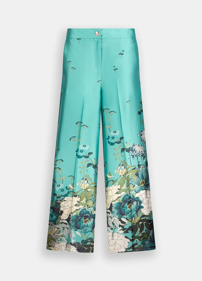 Printed Twill Trousers