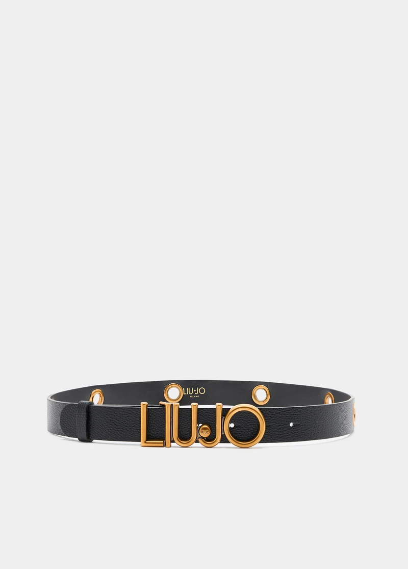 Belt with logo