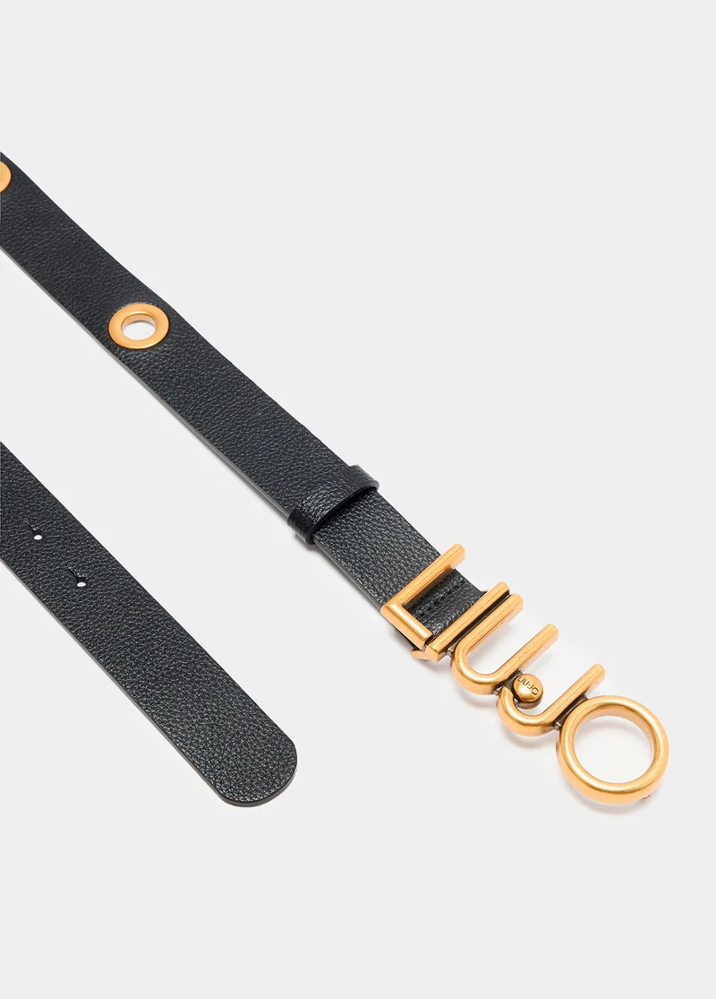 Belt with logo