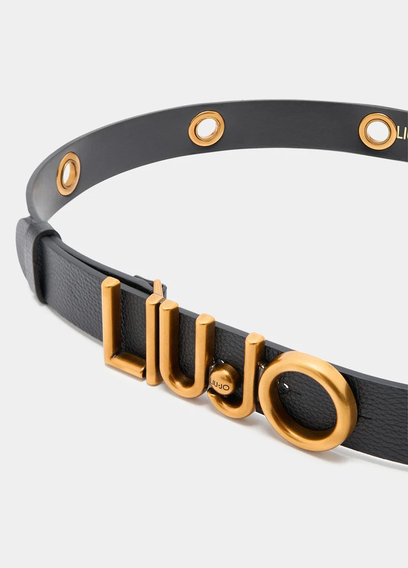 Belt with logo