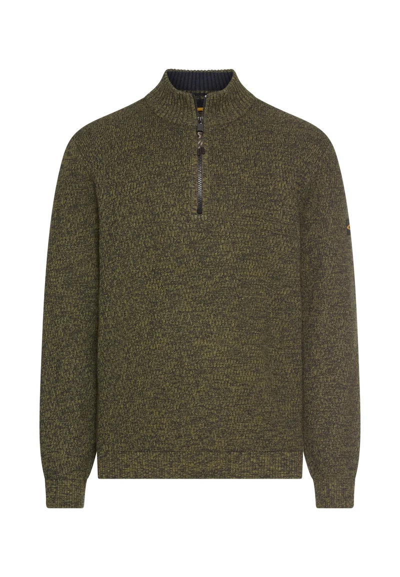 knitted Troyer, Forest Green