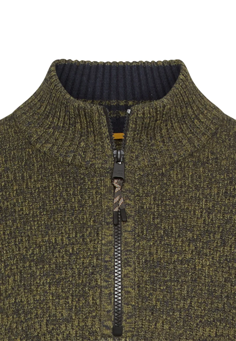 knitted Troyer, Forest Green