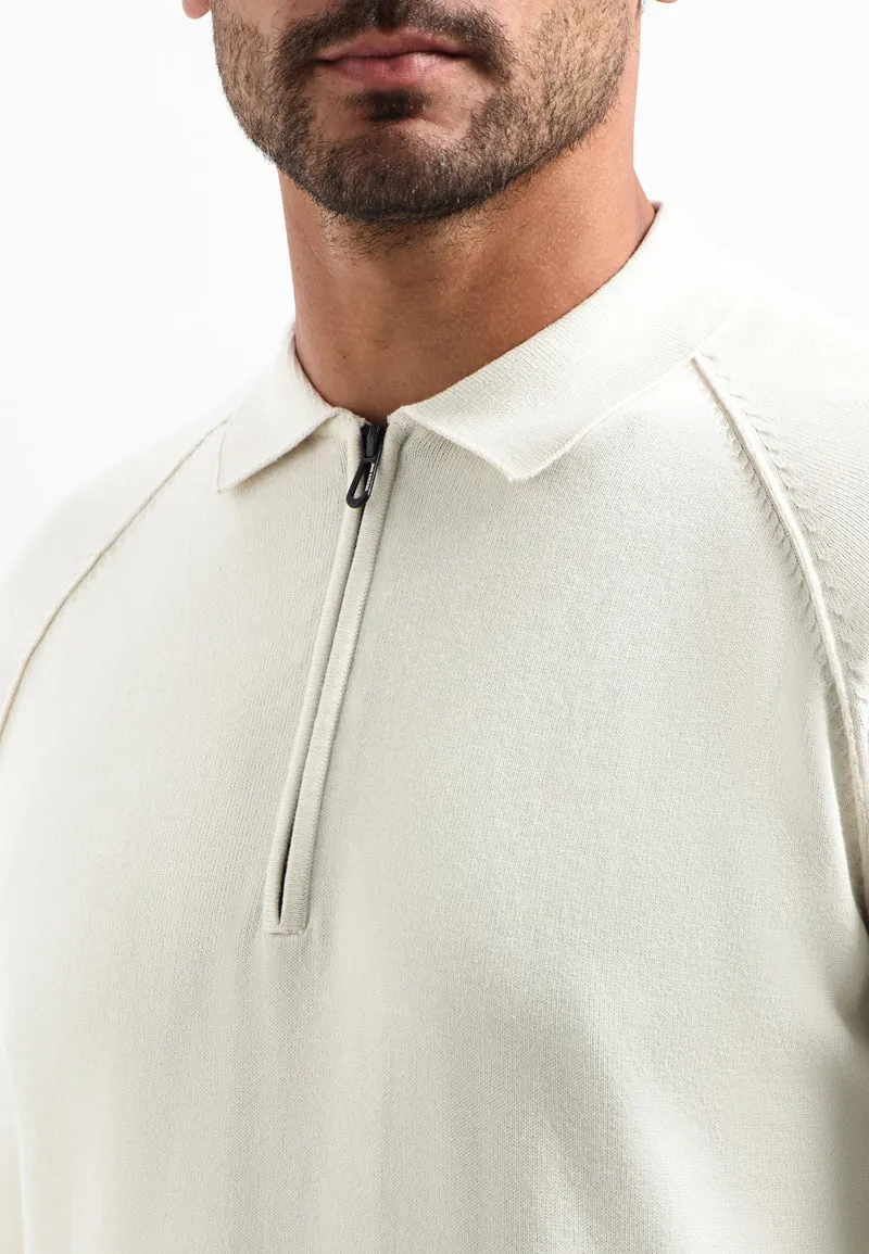 Pullover Polo Half Zip Solid, Kit
