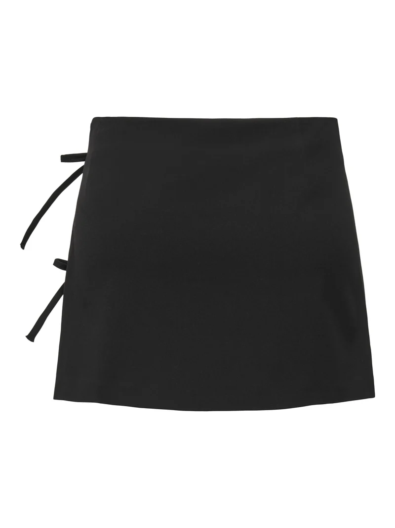 ONLMELANIE MW PLEAT TIE SKORT TLR, Black