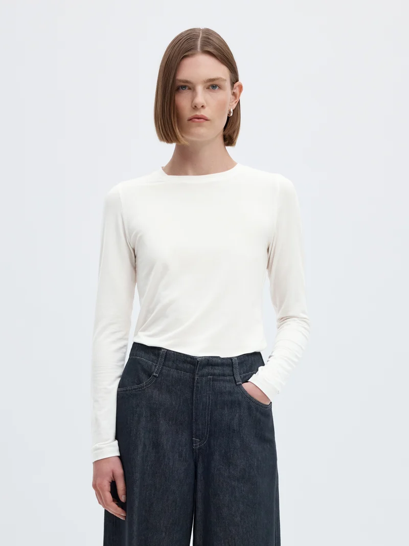 SLWMANJA LS O-NECK NOOS, Snow White