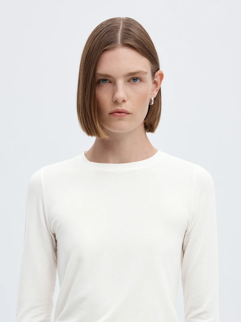 SLWMANJA LS O-NECK NOOS, Snow White