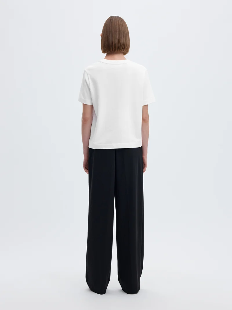 SLWESSENTIAL SS BOXY TEE NOOS, Bright White