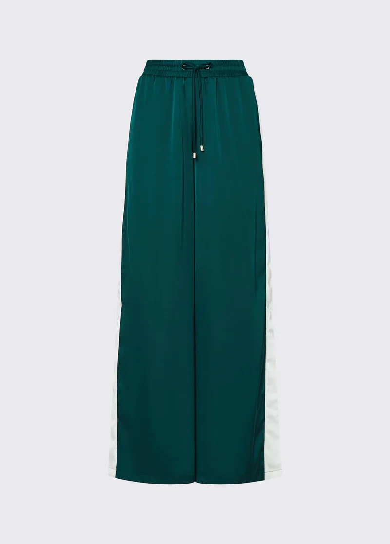 Satin Flare Trousers
