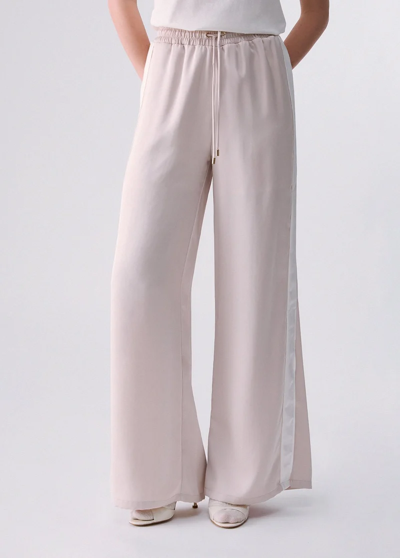 Satin Flare Trousers