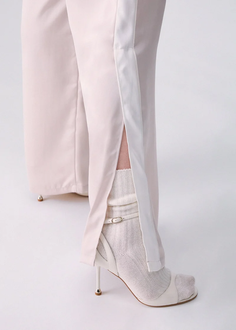 Satin Flare Trousers