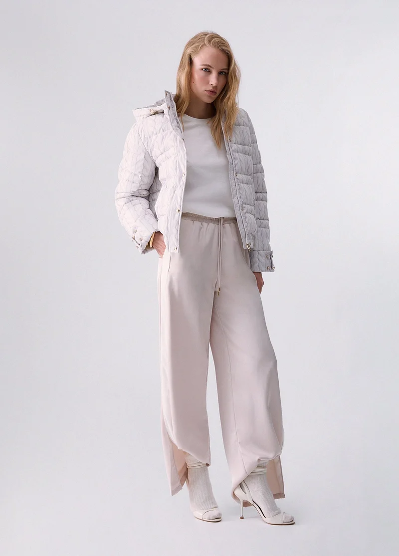 Satin Flare Trousers