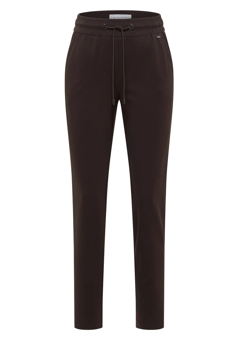 CECIL - Mid Waist Slim Leg Hose im Casual Fit - Farbe: truffle brown