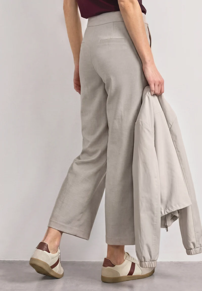 Street One - High Waist Culotte mit Schnallendetail - Farbe: clay sand