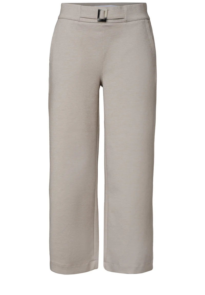Street One - High Waist Culotte mit Schnallendetail - Farbe: clay sand